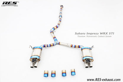 RES X JDMuscle 15-21 WRX/STI Valvetronic Catback Exhaust MT&CVT