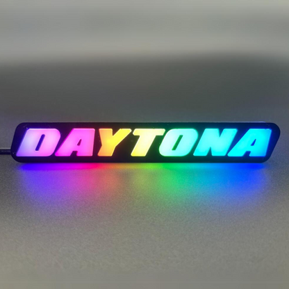 Daytona LED Badge: (Multicolor Flow)