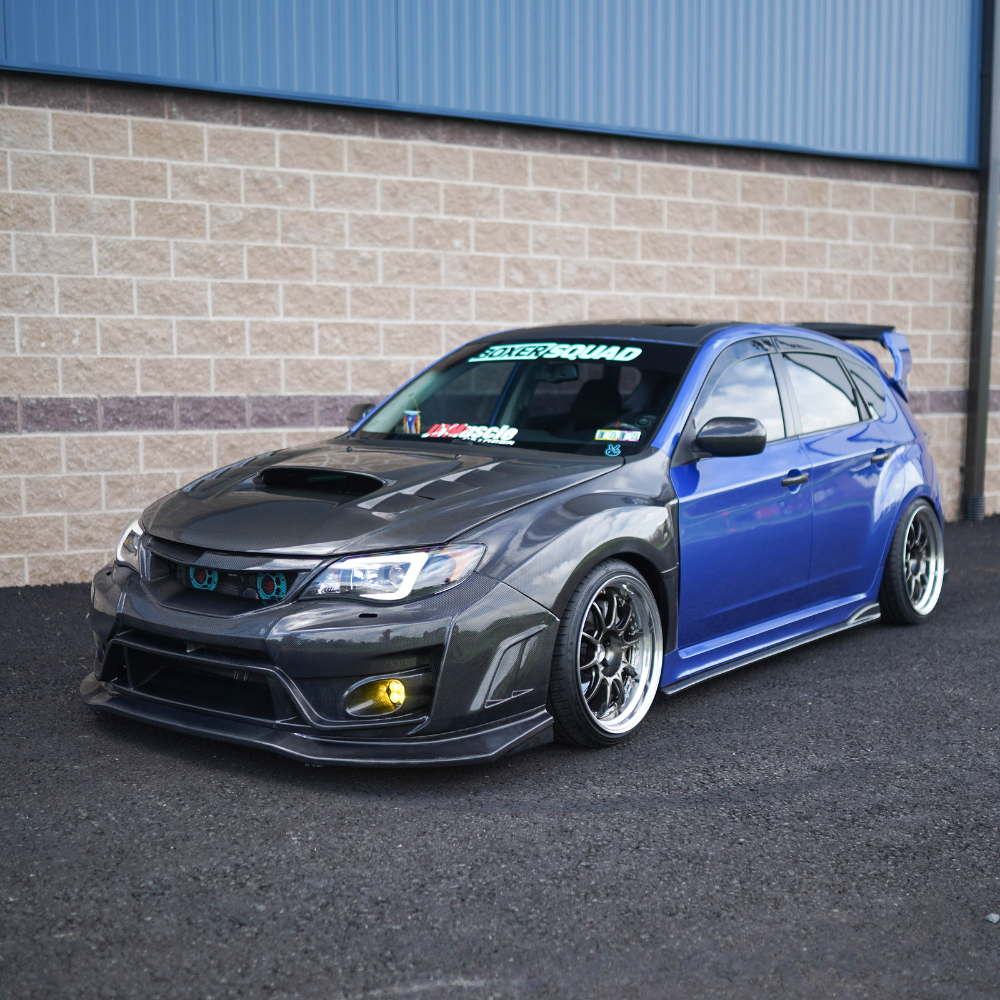 JDMuscle [10-14 WRX / 08-14 STI] VS Style Front Bumper - FRP / Carbon Fiber