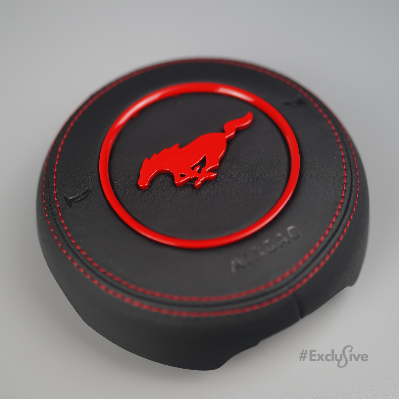 Exclusive Steering Custom Airbag Cover 18-23 Ford Mustang