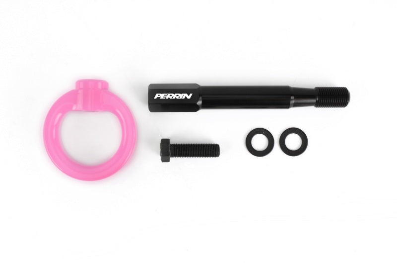 Perrin [15-21 WRX/STI] Rear Tow Hook Kit - Hyper Pink | PSP-BDY-252HP