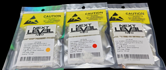 5mm Round Top Ultra bright LEDs - Single Color