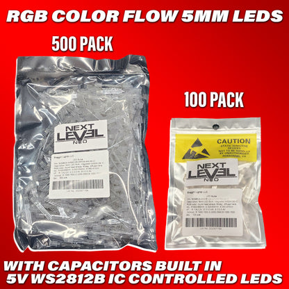 Flow Series RGB 5mm leds - WS2812b RGB