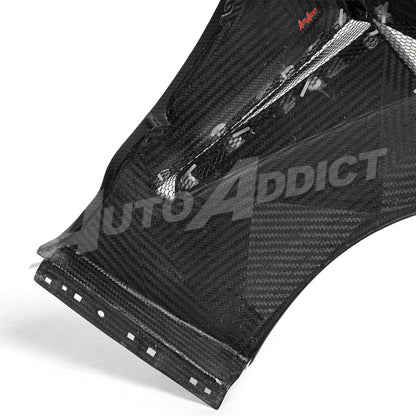 2018-2023 Mustang S550 EcoBoost/GT Type-GTD Gloss Dry Carbon Fiber Fenders w/ Functional Vent (Pair)