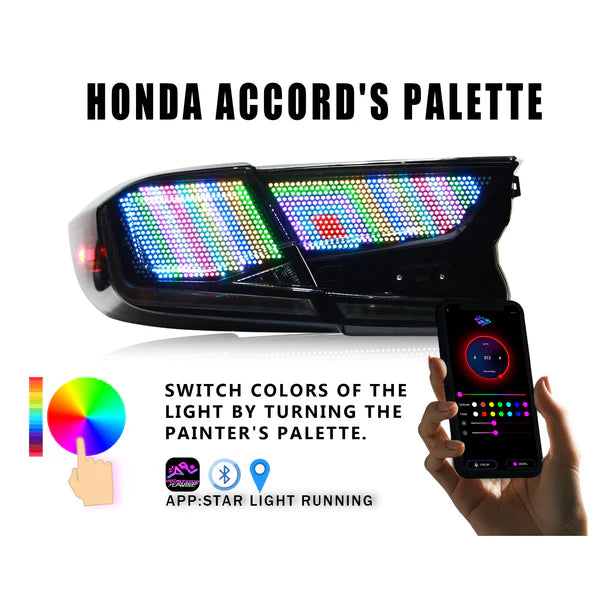 18 - 22 honda accord MATRIX RGB LED tail lights