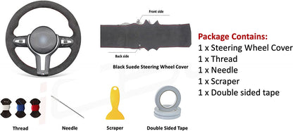 BMW F-Series Alcantara Suede Steering Wheel Cover DIY (Plain)