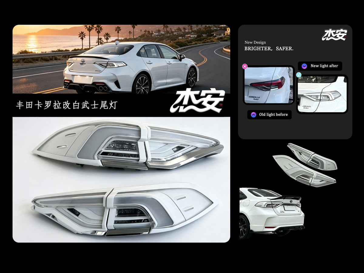 Toyota Corolla clear tail lights by JIEAN Lights – photo 1