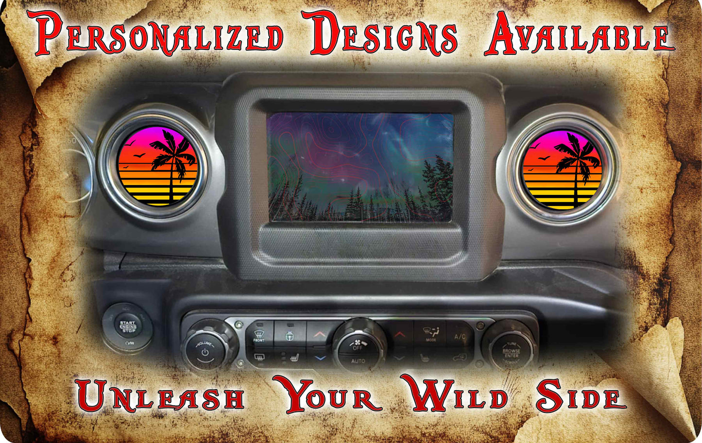 Steering wheel decal Retro Palm 187