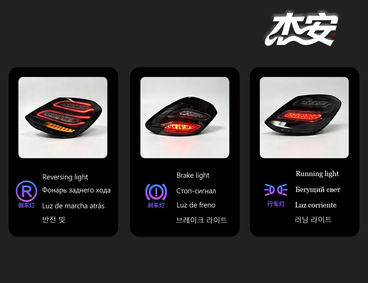 Mercedes-Benz C-Class clear tail lights by JIEAN Lights – photo 4