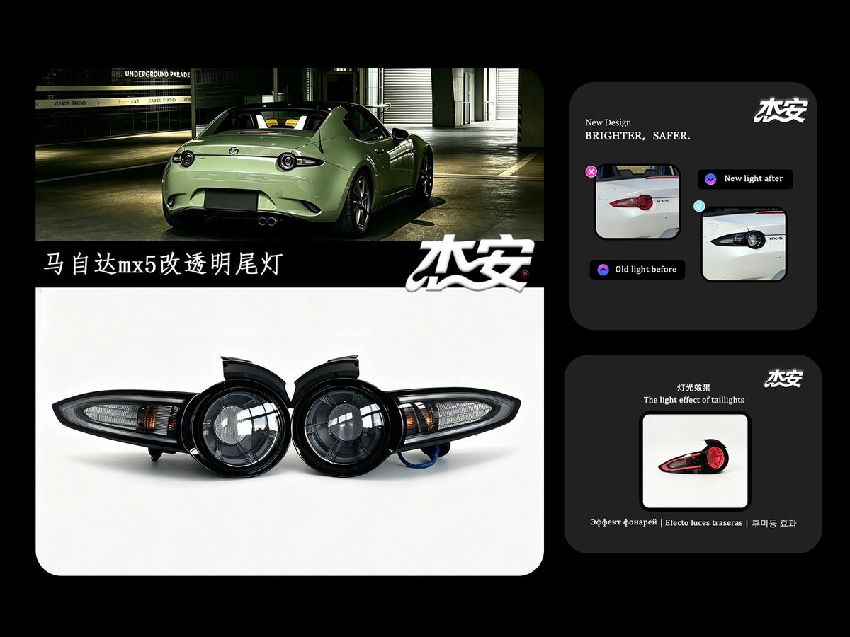 Mazda MX-5 Miata clear tail lights by JIEAN Lights – photo 6