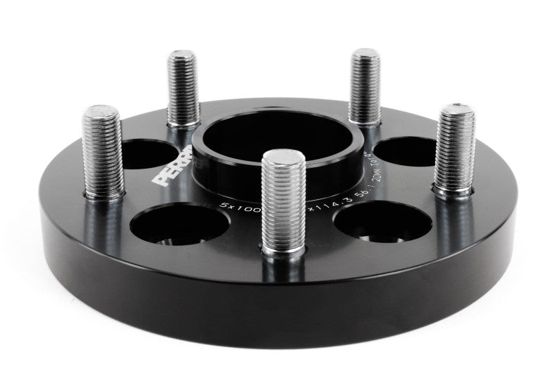 PERRIN 5x100 to 5x114.3 20mm Wheel Adapters Black WRX 2002-2014 | PSP-WHL-220BK