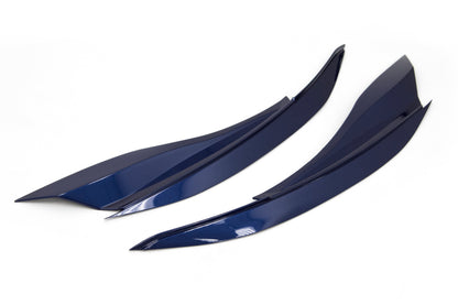 OLM Version 2 Paint Matched Headlight Eyebrows - Galaxy Blue Pearl (E8H) - 2015-2021 Subaru WRX / STI