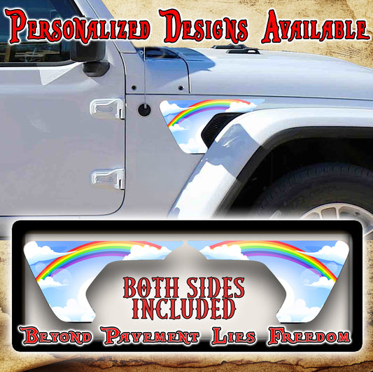 Rainbow sky fender vent for the JL or JT 2018 or newer