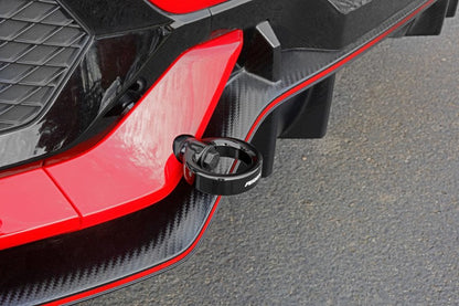 PERRIN Performance Rear Tow Hook Kit Black Honda Civic Type R 2017+ / SI 2017+ | PHP-BDY-251GBK