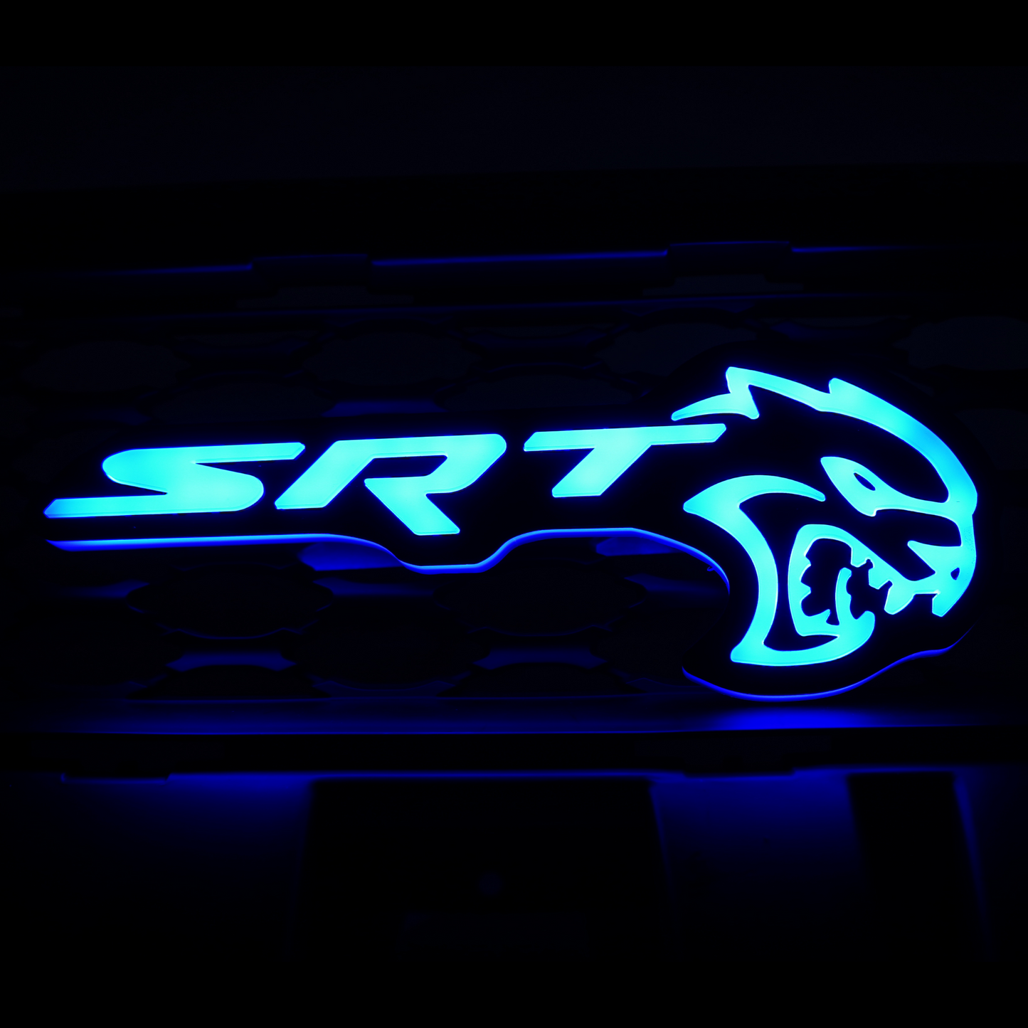 SRT Hellcat LED Emblem Badge: (Multicolor)