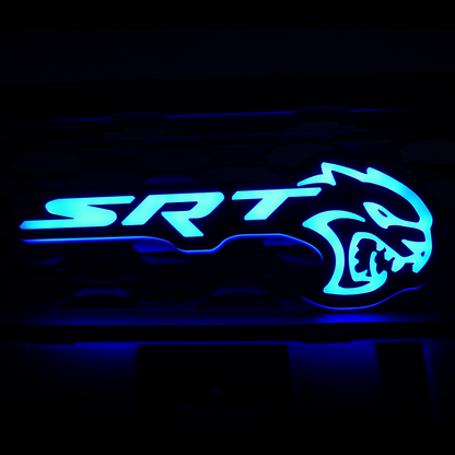 SRT Hellcat LED Emblem Badge: (Multicolor)