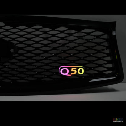 Q50 LED Emblem Badge: Multicolor Flow