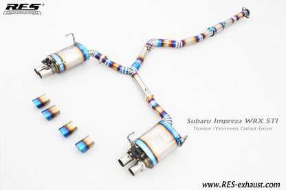 RES X JDMuscle 15-21 WRX/STI Valvetronic Catback Exhaust MT&CVT