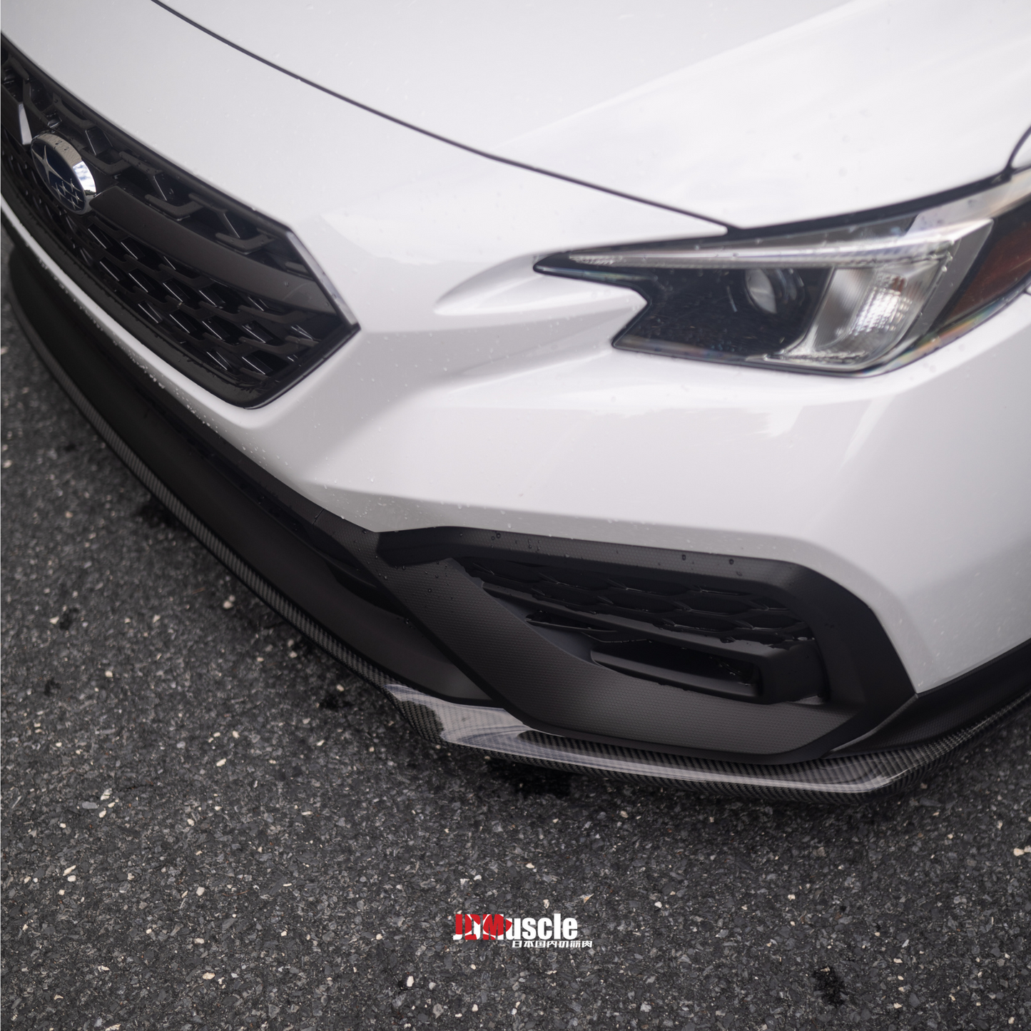 JDMuscle [22-25 WRX] Tanso Carbon Fiber Front Lip OE+ Style