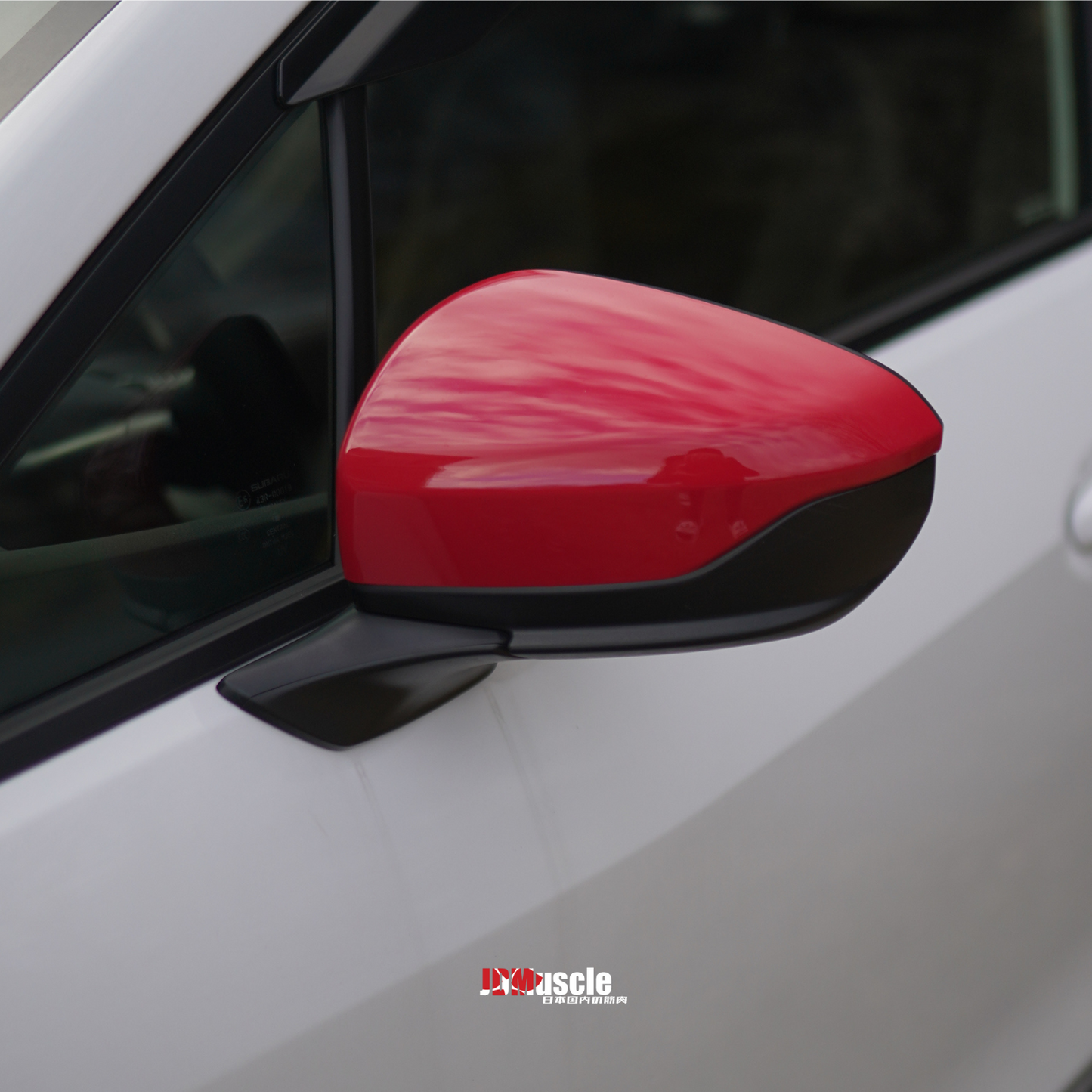 JDMuscle [22-25 WRX]  Mirror Covers Replacements | 2PC Set, Paint Matched / Gloss Black / Cherry Red