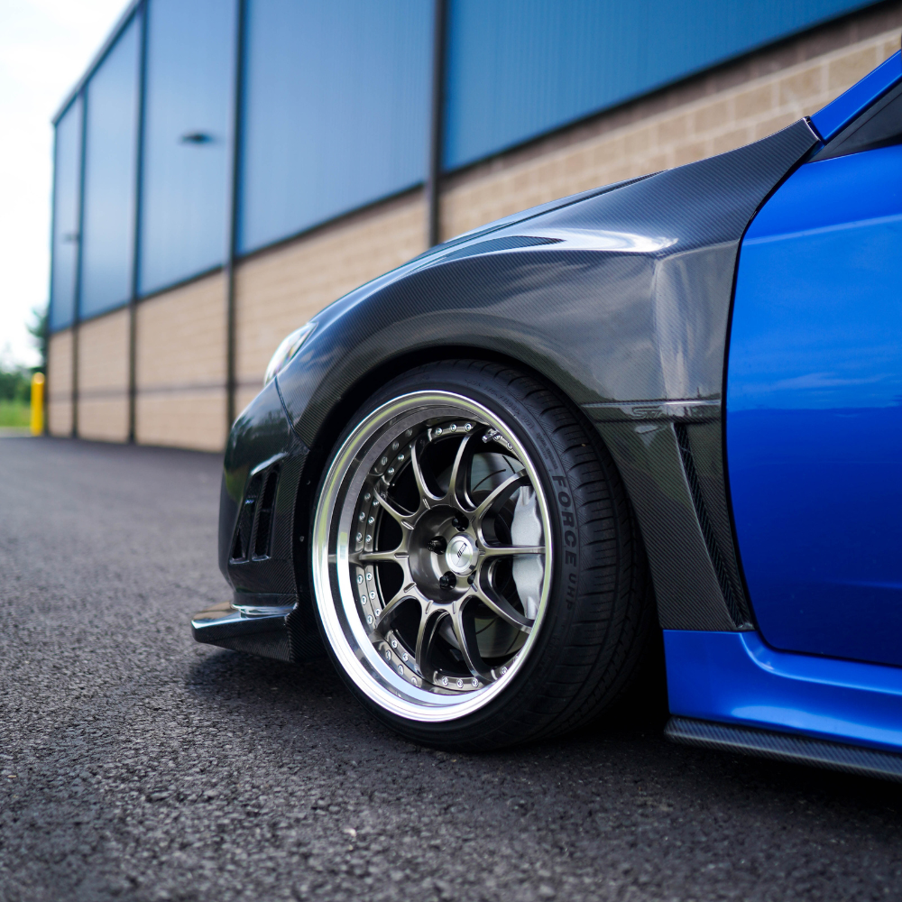 JDMuscle [10-14 WRX / 08-14 STI] VS Style Front Bumper - FRP / Carbon Fiber