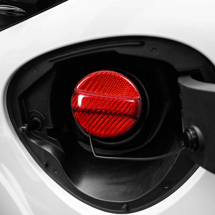 JDMuscle [22-25 WRX] / 22+BRZ / GR86 Tanso Dry Carbon Fiber Fuel Cap Cover