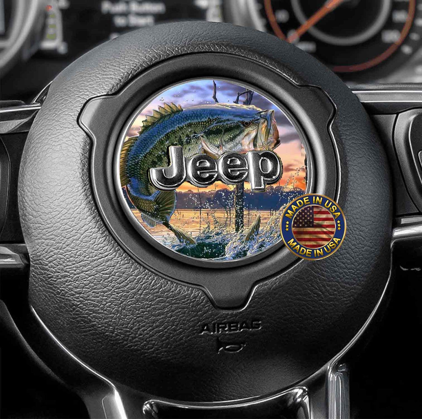 Jumping Bass fender vent decal for the JL or JT 2018 or newer
