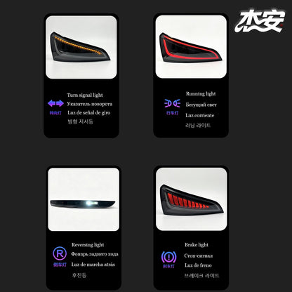 Audi Q5 clear black-housing tail lights by JIEAN Lights – photo 2