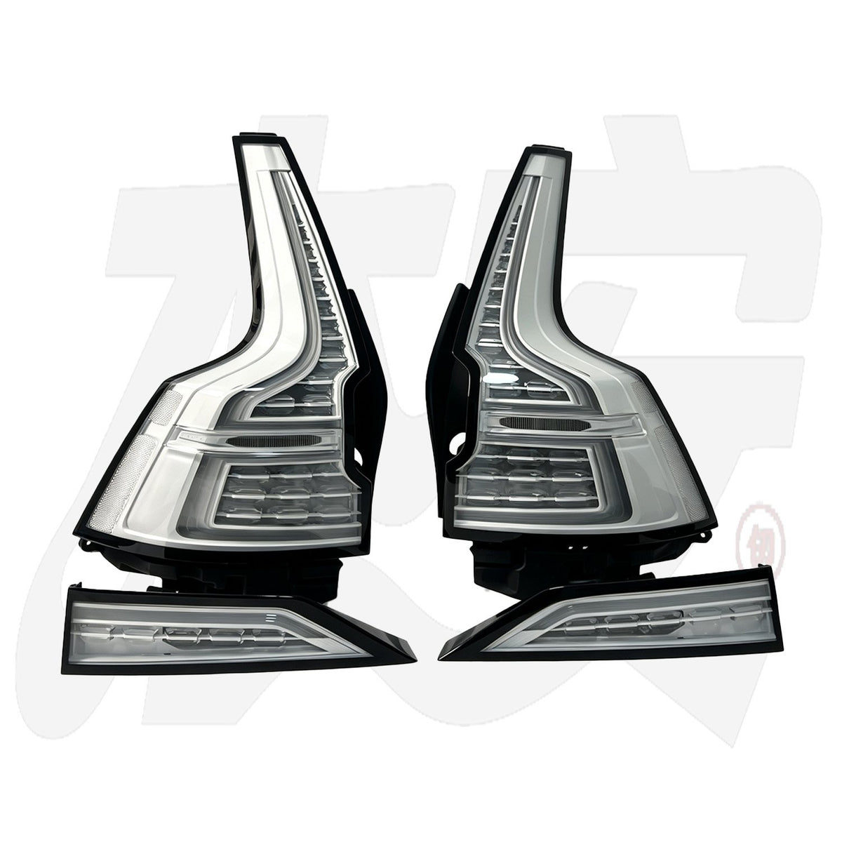 Volvo V60 clear white/black-edge tail lights by JIEAN Lights – photo 5