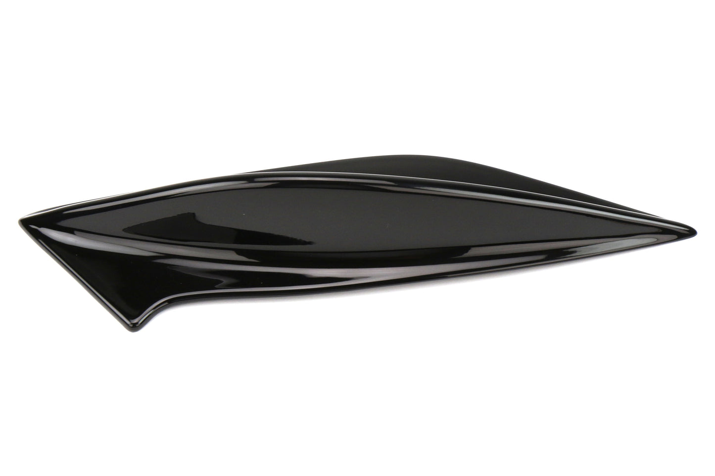 OLM STI Spoiler Side Fins - Crystal Black Silica / Raven - 2015-2021 Subaru WRX / STI