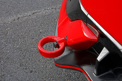 PERRIN Performance Rear Tow Hook Kit Red Honda Civic Type R 2017+ / SI 2017+ | PHP-BDY-251RD