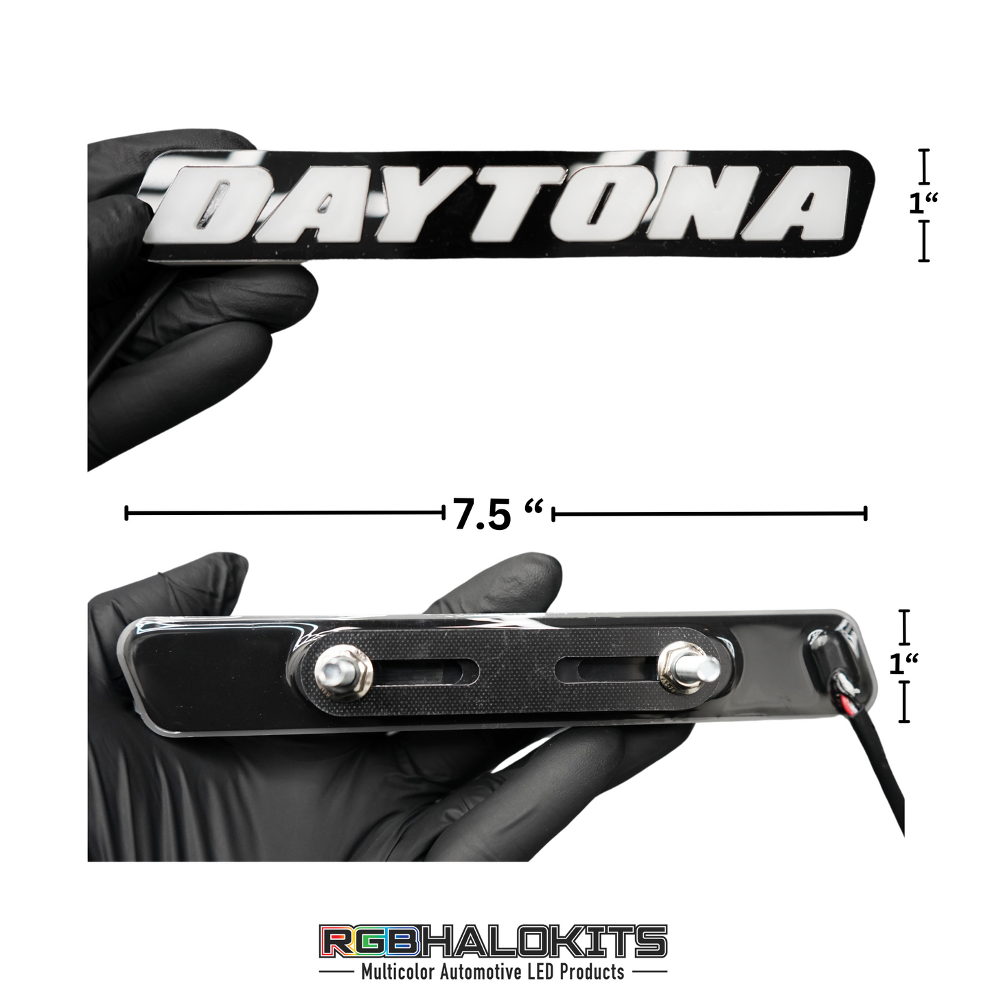 Daytona LED Badge: (Multicolor Flow)
