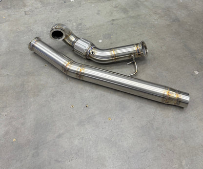 CCdesign Full 4" Downpipe MK7/7.5 VW Golf R & 8V/8S Audi A3/S3 AWD