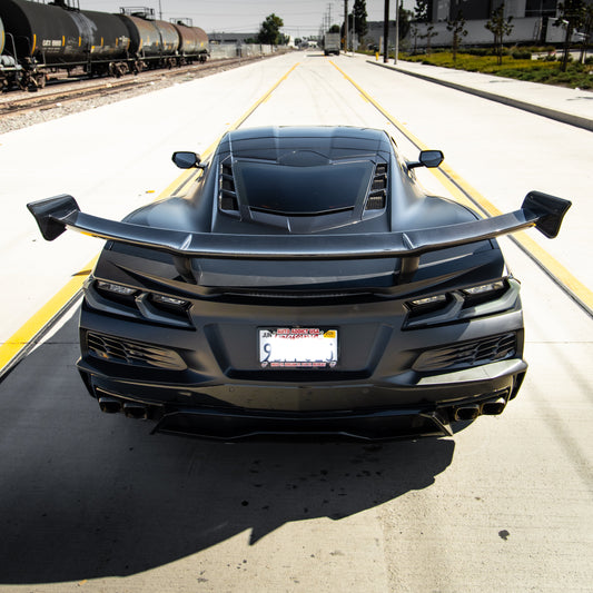 2020-2025 Corvette C8 Type-ZR1 Carbon Fiber 1pc Spoiler For Stingray/Z06/E-Ray