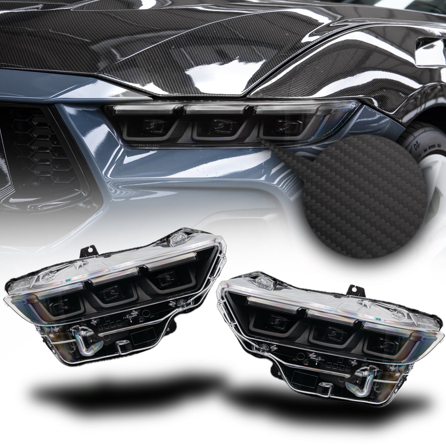 2024+ Ford Mustang S650 Pre-Preg Dry Carbon Fiber Housing Track Package Edition (Pair)
