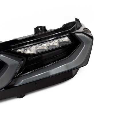 2020-2026 Corvette C8 Euro Smoke Style LED Taillights Amber Sequential Pair