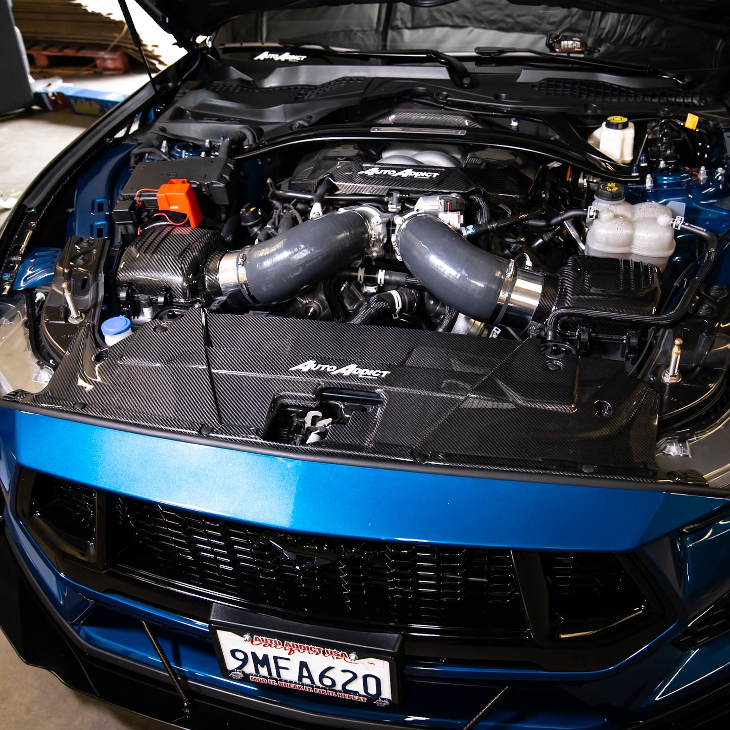 2024 + Ford Mustang S650 Carbon Fiber Radiator Cover