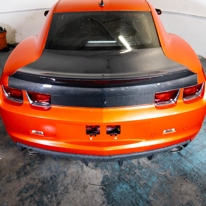 2010-2013 Camaro Carbon Fiber Trunk W/ High Integrated Spoiler