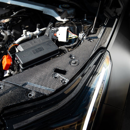 2021-2026 Cadillac CT5-V Blackwing Engine Panel Trim Radiator Cover Gloss Carbon Fiber 3pc Kit