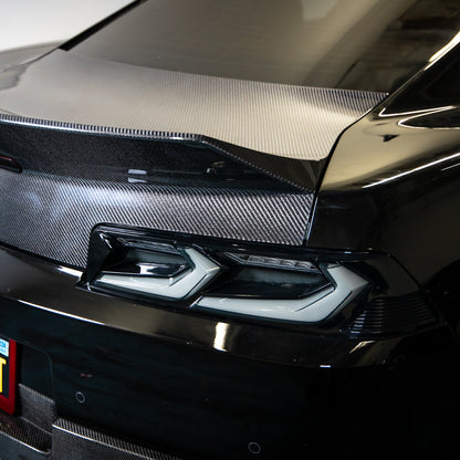 2014-2015 Camaro Type-X Double Sided Gloss Carbon Fiber Trunk W/ Integrated Spoiler