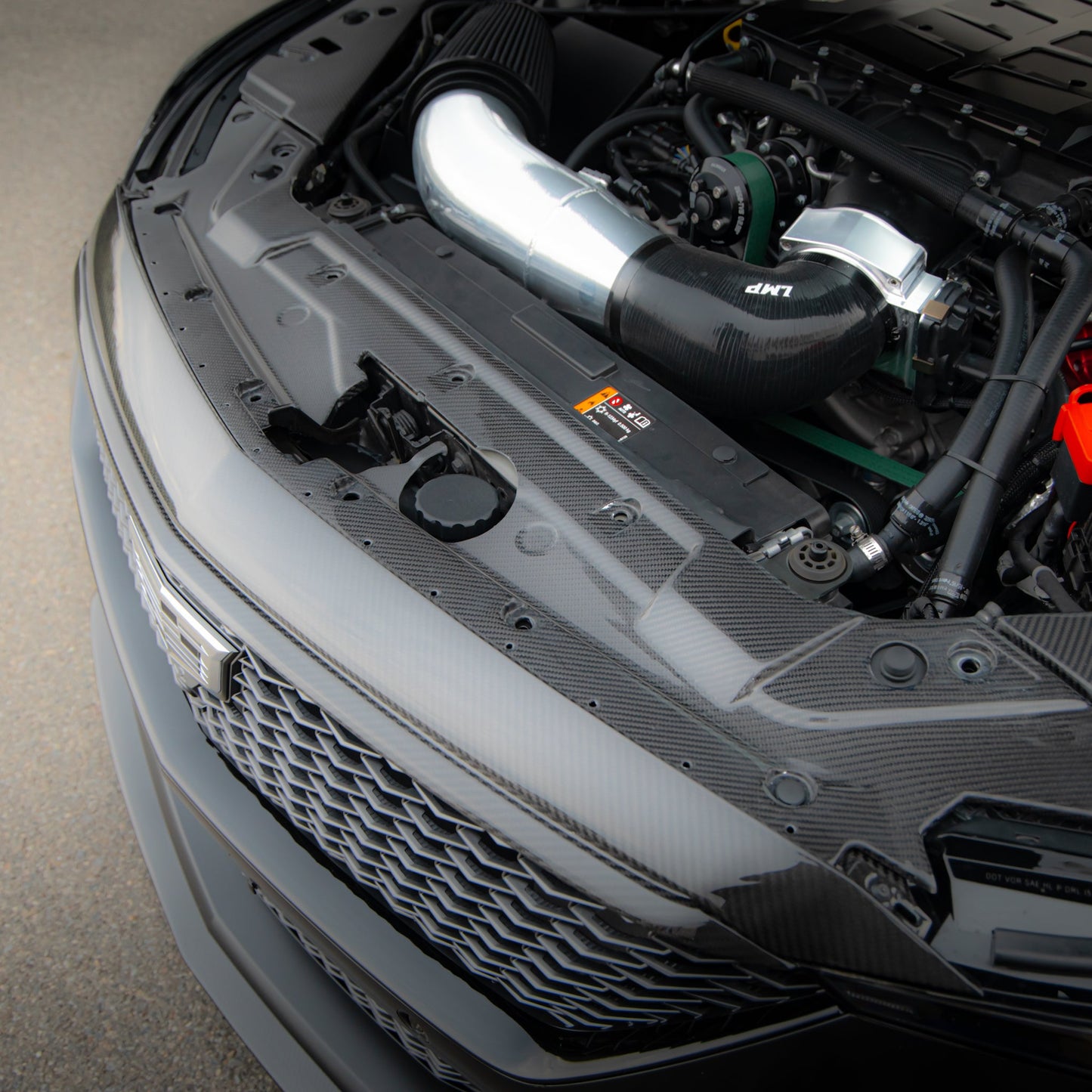 2025-2026 Cadillac CT5-V Blackwing Front Bumper Top Upper Shell Pre Preg Gloss Carbon Fiber Replacement