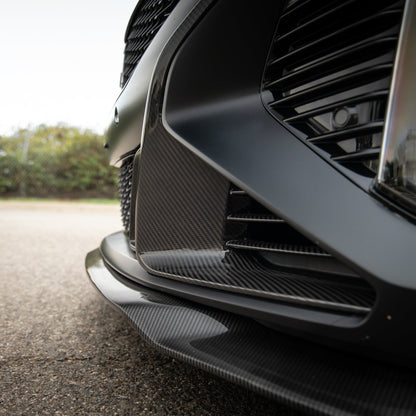 2025-2026 Cadillac CT5-V Blackwing Front Side Outer Grilles Pre Preg Gloss Carbon Fiber Pair