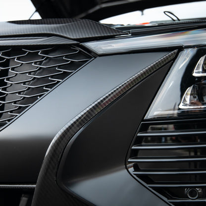 2025-2026 Cadillac CT5-V Blackwing Front Side Outer Grilles Pre Preg Gloss Carbon Fiber Pair