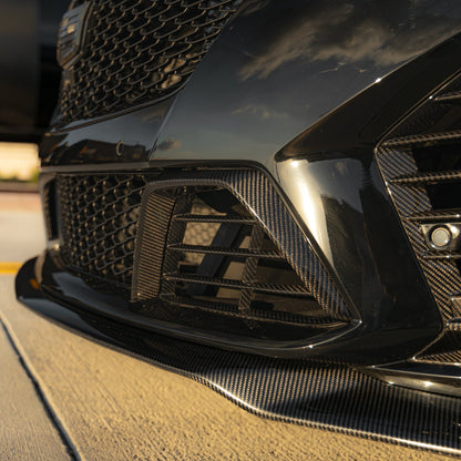 2022-2024 Cadillac CT5-V Blackwing Gloss Carbon Fiber Lower Grille (Pair)