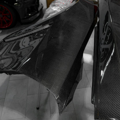 OPEN BOX 2010-2015 CHEVY CAMARO TYPE-SS CARBON FIBER FENDERS (PAIR)