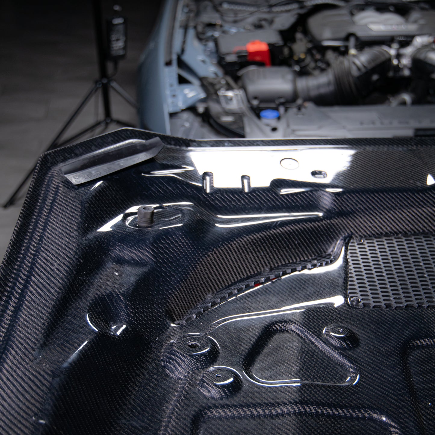 2024-2025 Mustang S650 Type-LM Carbon Fiber Double Sided Hood