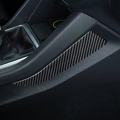 JDMuscle [22-25 WRX] P&S Series Carbon Fiber Center Kicker Panel Accents 2 PC| Black Carbon Fiber/ Red Carbon Fiber