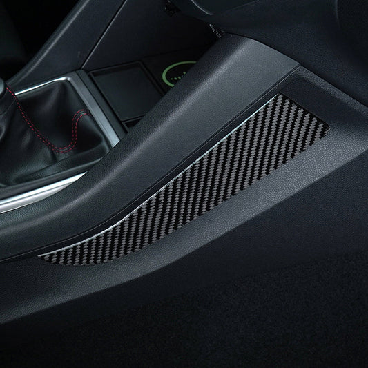 JDMuscle [22-25 WRX] P&S Series Carbon Fiber Center Kicker Panel Accents 2 PC| Black Carbon Fiber/ Red Carbon Fiber