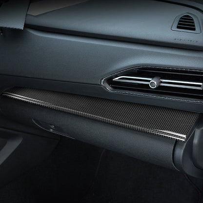 JDMuscle [22-25 WRX] P&S Series Carbon Fiber Driver&Passenger Dash Trim Covers 4 PC | Black Carbon Fiber/ Red Carbon Fiber