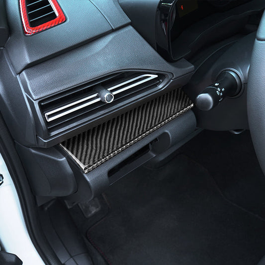 JDMuscle [22-25 WRX] P&S Series Carbon Fiber Driver&Passenger Dash Trim Covers 4 PC | Black Carbon Fiber/ Red Carbon Fiber